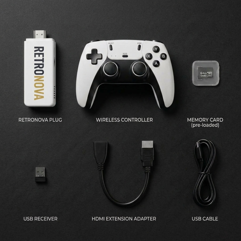 RetroNova Plug - Retro Games TV Stick